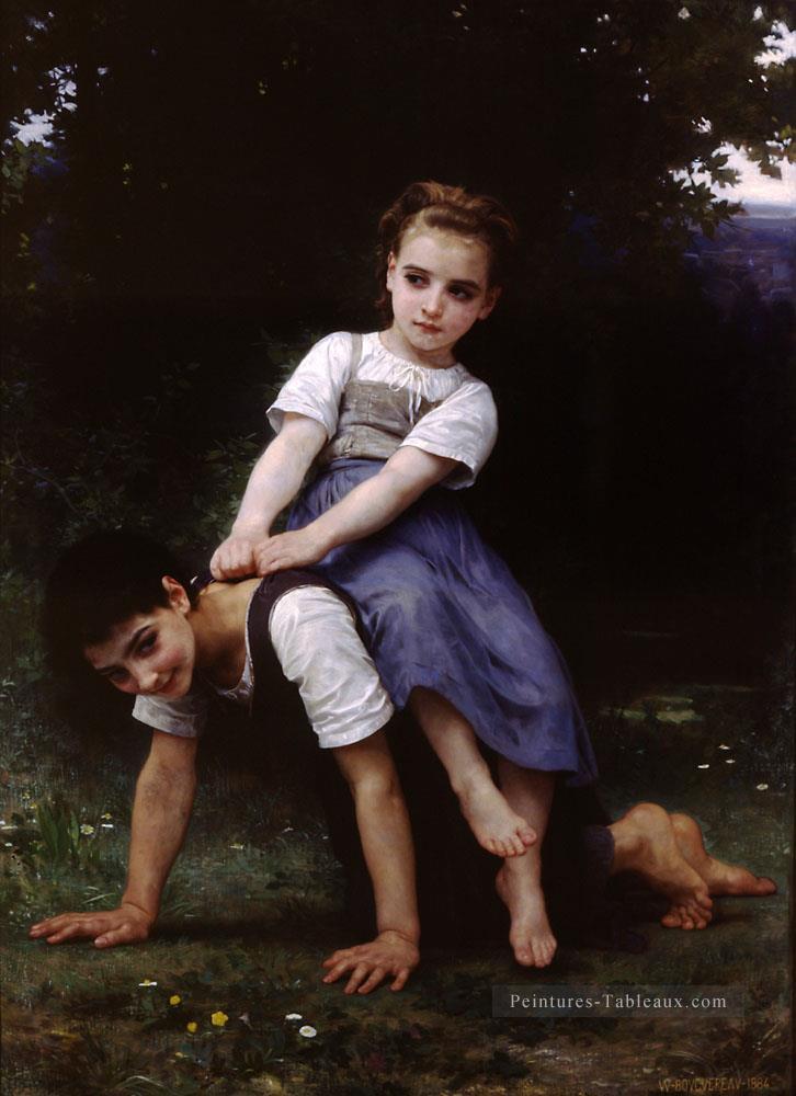 La bourrique huile sur toile réalisme William Adolphe Bouguereau Peintures à l'huile